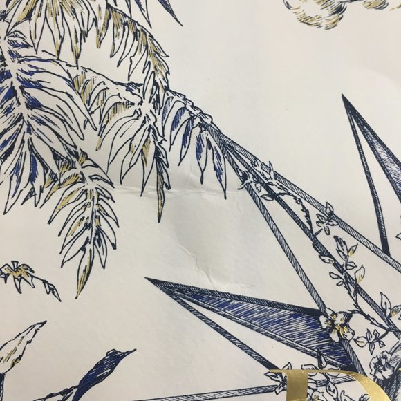 Dior 2022 Holiday Nautical Toile Gift Bag 17x14x6.5" w/Gold Star Charm RARE!! - Picture 11 of 16